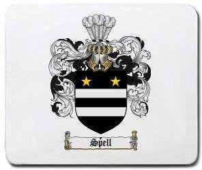 Spell coat of arms mouse pad