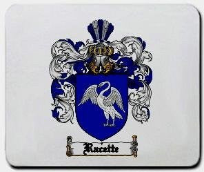 Racette coat of arms mouse pad