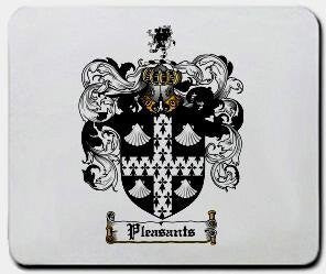 Pleasants coat of arms mouse pad