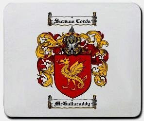 Mcgullucuddy coat of arms mouse pad