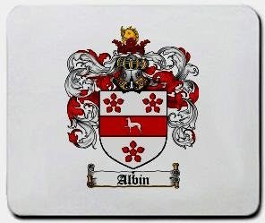 Albin coat of arms mouse pad