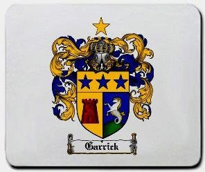 Garrick coat of arms mouse pad