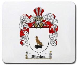 Wheeless coat of arms mouse pad