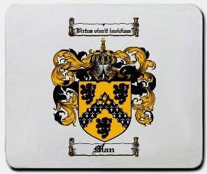 Man coat of arms mouse pad