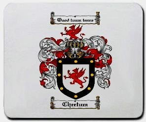 Cheetum coat of arms mouse pad