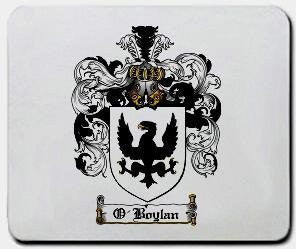 O'boylan coat of arms mouse pad