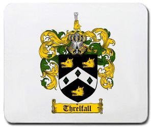 Threlfall coat of arms mouse pad