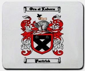 Partrick coat of arms mouse pad