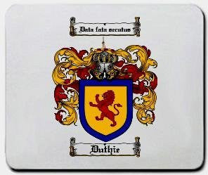 Duthie coat of arms mouse pad