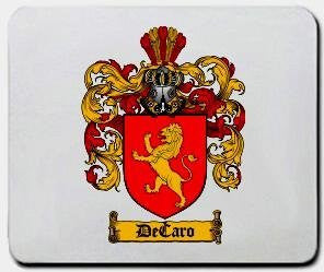 Decaro coat of arms mouse pad