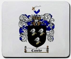 Canedy coat of arms mouse pad