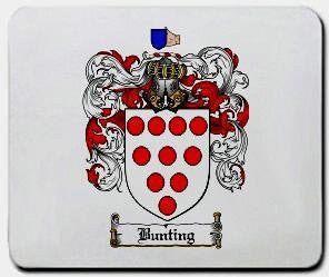 Bunting coat of arms mouse pad