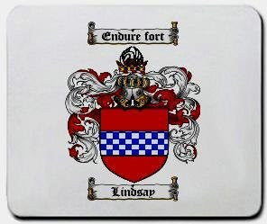Lindsay coat of arms mouse pad