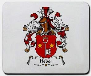 Heber coat of arms mouse pad