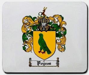 Poynes coat of arms mouse pad