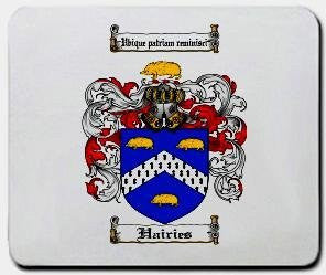 Hairies coat of arms mouse pad