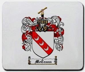 Mccrann coat of arms mouse pad