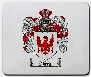 Aberg coat of arms mouse pad