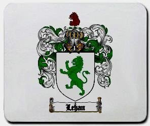 Lehan coat of arms mouse pad