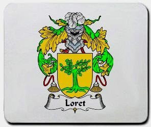 Loret coat of arms mouse pad