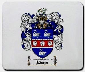 Rivers coat of arms mouse pad