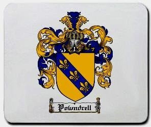 Powndrell coat of arms mouse pad