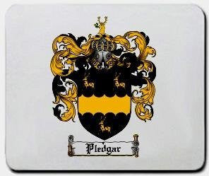 Pledgar coat of arms mouse pad