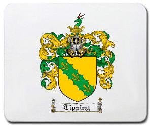 Tipping coat of arms mouse pad