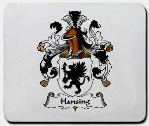 Hansing coat of arms mouse pad