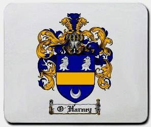 O'harney coat of arms mouse pad