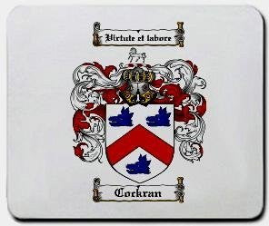 Cockran coat of arms mouse pad