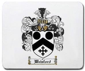 Welsford coat of arms mouse pad