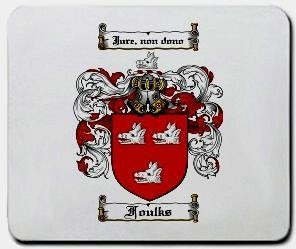 Foulks coat of arms mouse pad