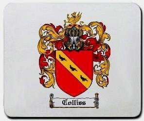 Colliss coat of arms mouse pad