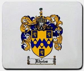 Rholes coat of arms mouse pad