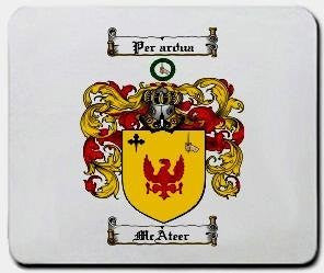 Mcateer coat of arms mouse pad