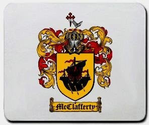 Mcclafferty coat of arms mouse pad
