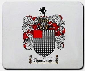 Champaign coat of arms mouse pad