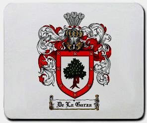 De-la-garza coat of arms mouse pad