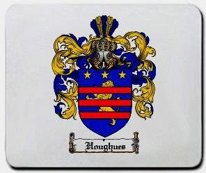 Houghues coat of arms mouse pad