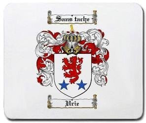 Urie coat of arms mouse pad