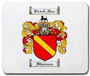 Shennan coat of arms mouse pad