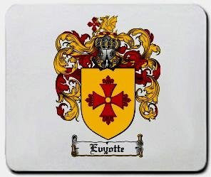Evyotte coat of arms mouse pad