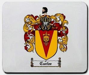 Curlee coat of arms mouse pad