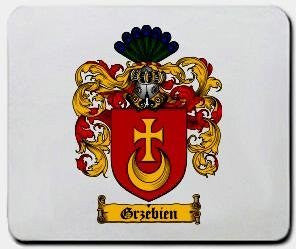 Grzebien coat of arms mouse pad