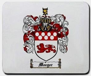 Meeger coat of arms mouse pad