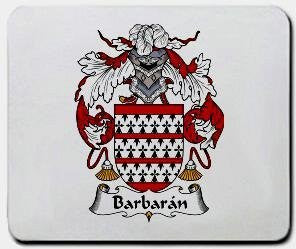 Barbaran coat of arms mouse pad