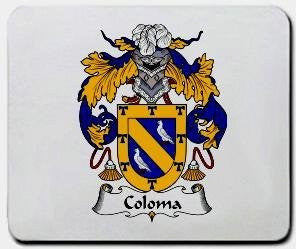 Coloma coat of arms mouse pad