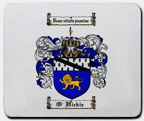 O'hickie coat of arms mouse pad