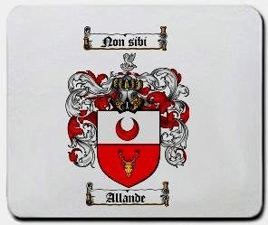 Allande coat of arms mouse pad
